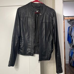 Faux leather jacket